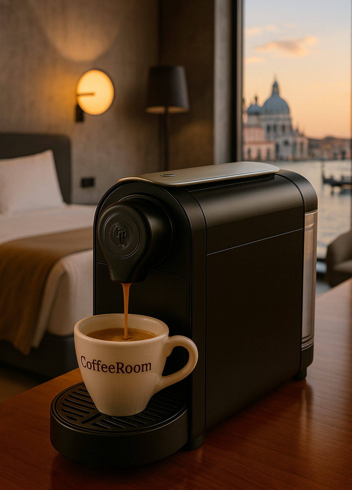 MADAM PACK: Macchina Espresso per Hotel a Capsule + 200 Caffè in Classe Tripla AAA